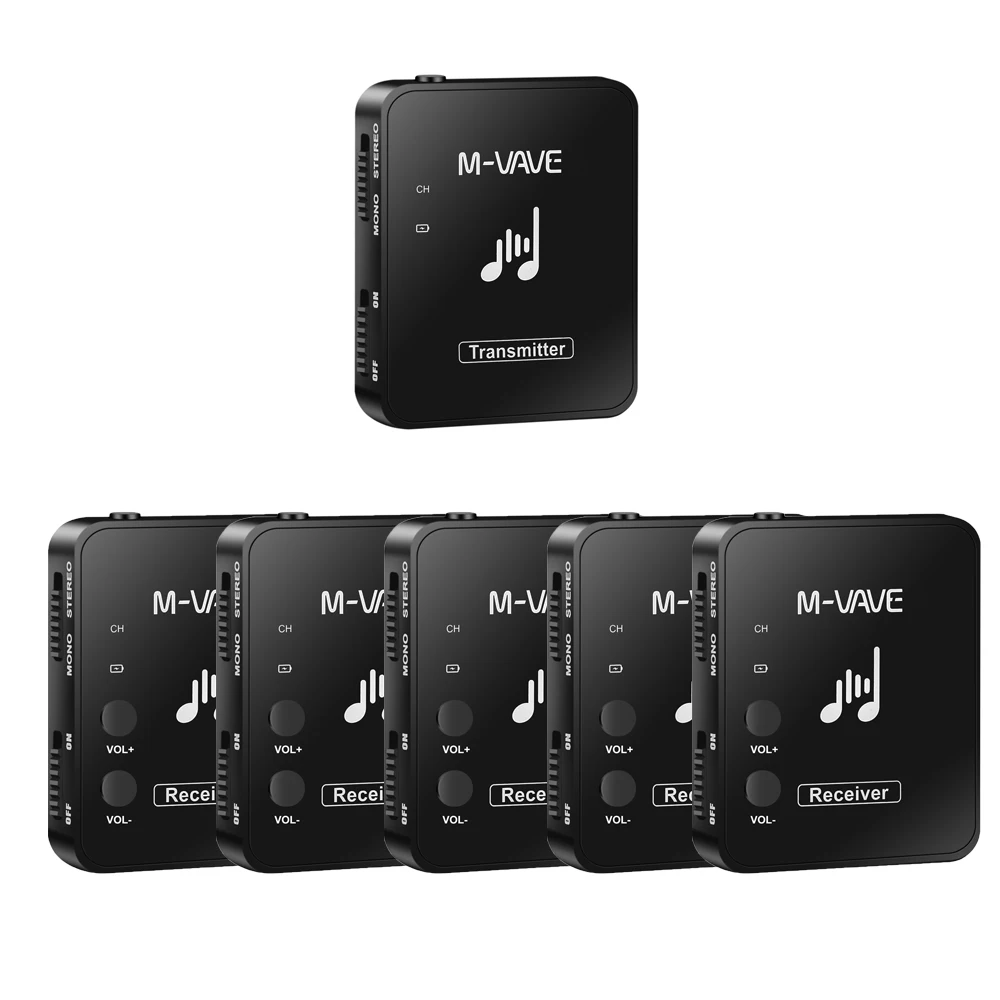M vave WP 10 2 4G Wireless Earphone Monitor Rechargeable Transmitter m-vave-wp-10-2-4g-wireless-earphone-monitor-rechargeable-transmitter