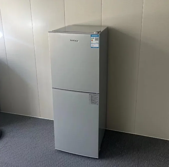 D 128L Home small two-door double-door dormitory rental room office refrigeration refrigeration small refrigerator