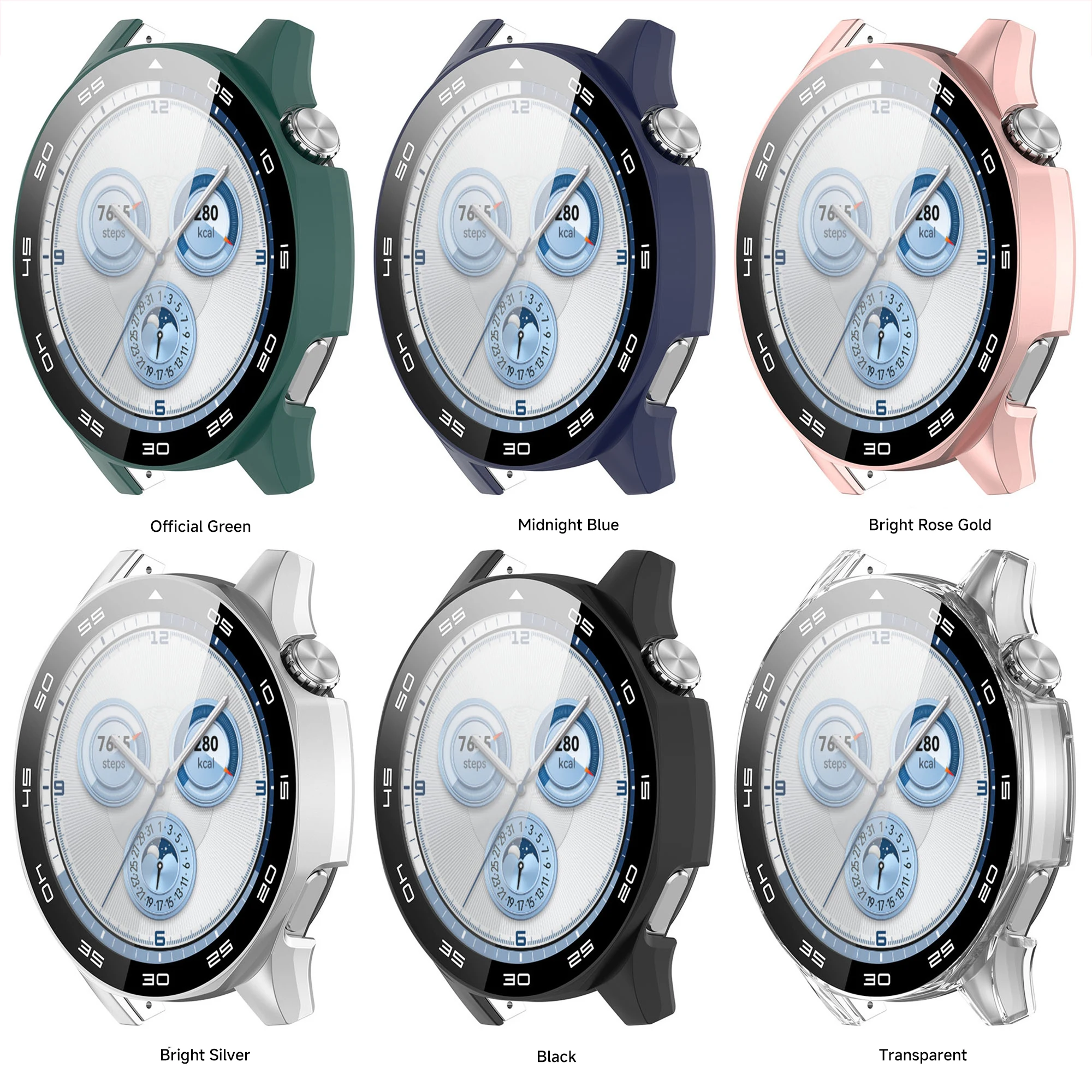 Full-Coverage Anti-Scratch Watch Case with Tempered Film