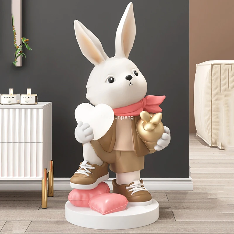 

Creative Cartoon Rabbit Floor Lamp Luxury Free Shipping Living Room Atmosphere Light Kawaii Girls Luminaria Bedroom Decoration