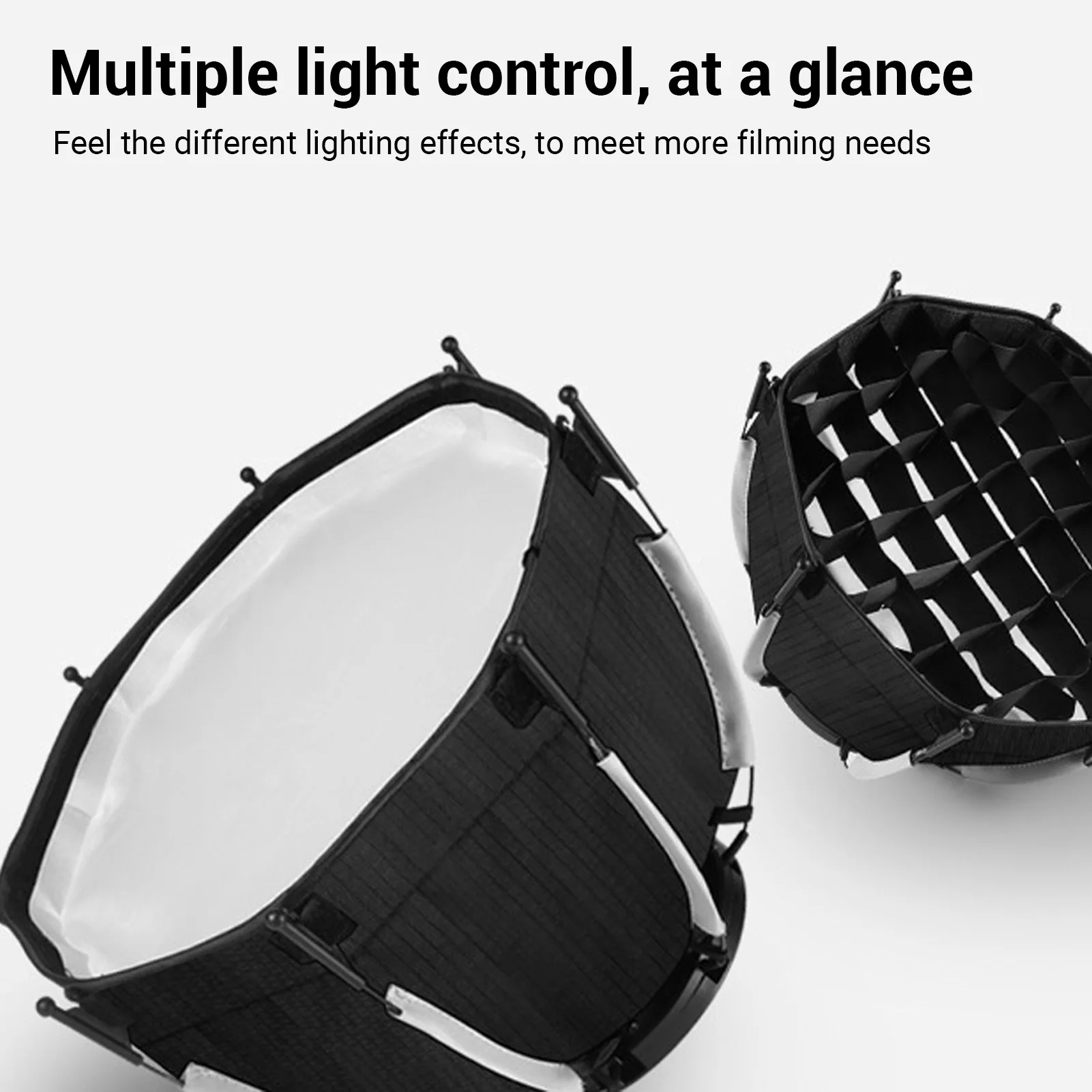 Softbox Octagonal Softbox  11.4 Inch Quick Folding Quick Set Up Flash Softbox with Storage Bag for Studio Video Light