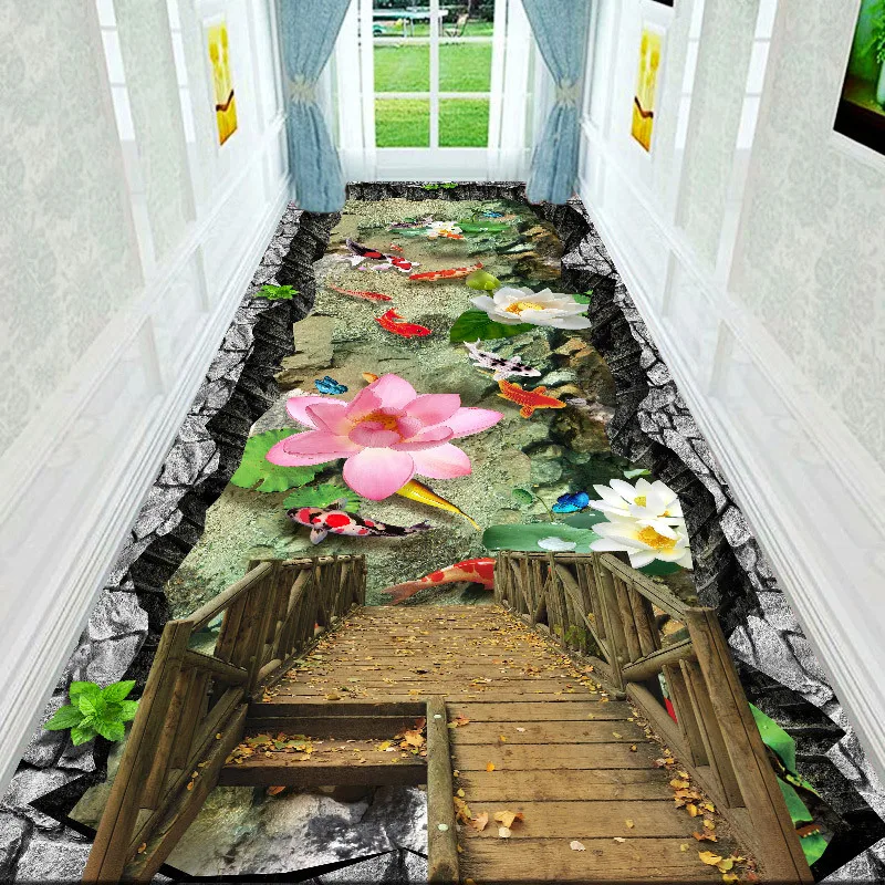 

Tatami Rug 3D Carpets for Living Room Funny Adventure Floor Area Rugs for Kids Room Decorative Long Hallway Corridor Kitchen Mat