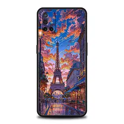 Red Umbrella Eiffel Tower Design Phone Case Cover for OnePlus 8T - 9R (A1)