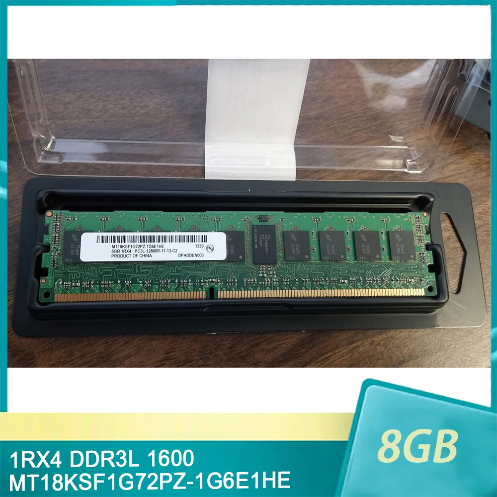 

8GB 1RX4 PC3L-12800R Server Memory 8G DDR3L 1600 ECC REG MT18KSF1G72PZ-1G6E1HE For MT High Quality Fast Ship