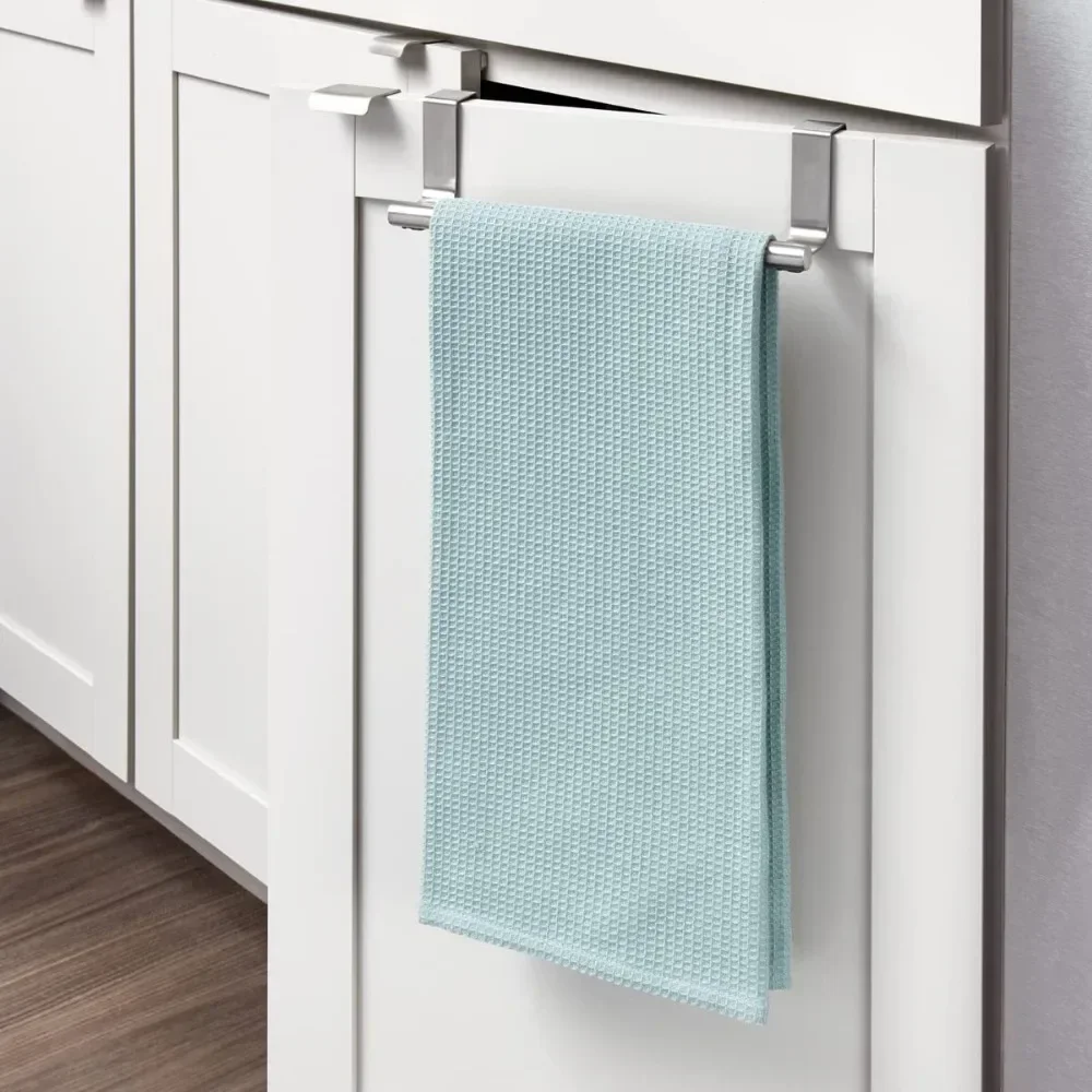 1PCS Stainless Steel Cabinet Door Towel Hanging Holder Kitchen Cabinet Door Towel Rag Rack Holder Over Dish