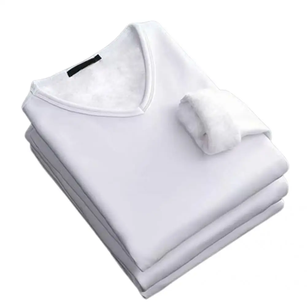 

Terrific Winter Shirt Thick Pullover Highly Warm Plush Men Top Autumn Top Slim