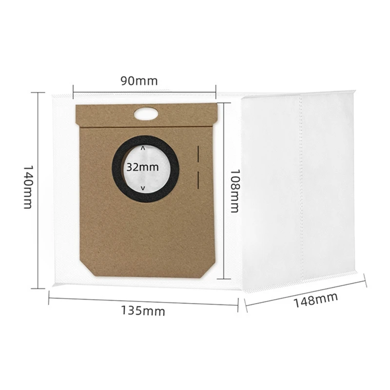 Dust Bag For Conga 1090/8090 Ultra/10000/9090 AI/7490/Eufy L50/L60 SES/Viomi Alpha 3Pro Vacuum Cleaner Replace Part