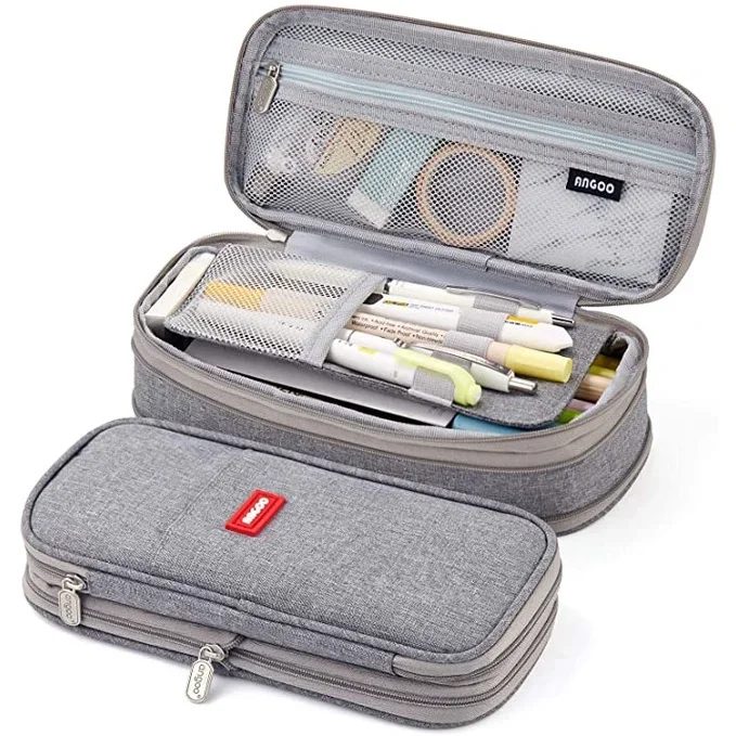 Stylish Foldable Pencil Case - Large Capacity Pen Holder and Desk Organizer