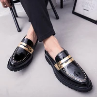 2024 Fashion Outdoor Leather Casual Fashion Le Fu Shoes Men's Comfortable Men's Work Business Casual Shoes Formal Shoes 2