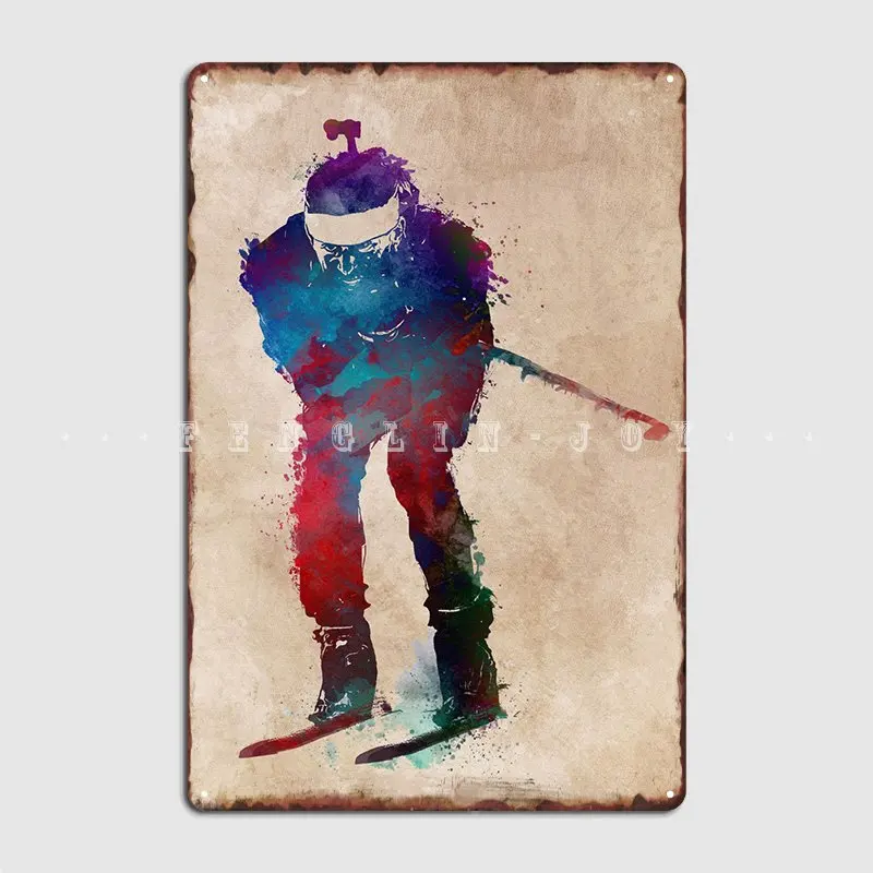 

Биатлон, металлическое украшение, ретро, кухня, кинотеатр, кухня, жестяные плакаты