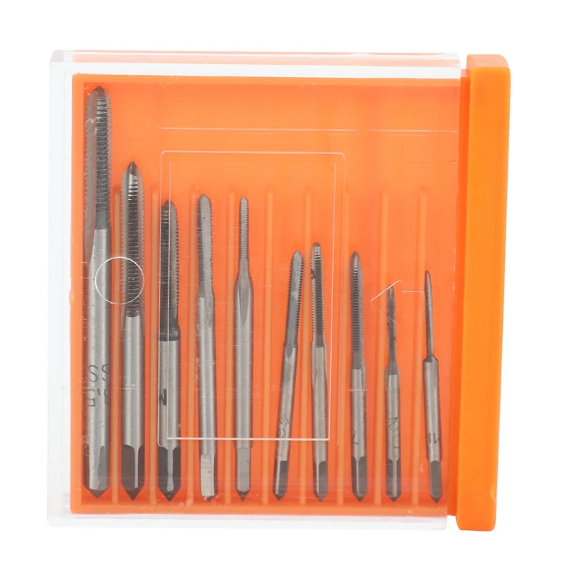 

Big Deal 10Pcs HSS M1 M1.2 M1.4 M1.6 M1.7 M1.8 M2 M2.5 M3 M3.5 Mini Tap Drill Bit Machine Metric Thread Tap Set Screw Tap