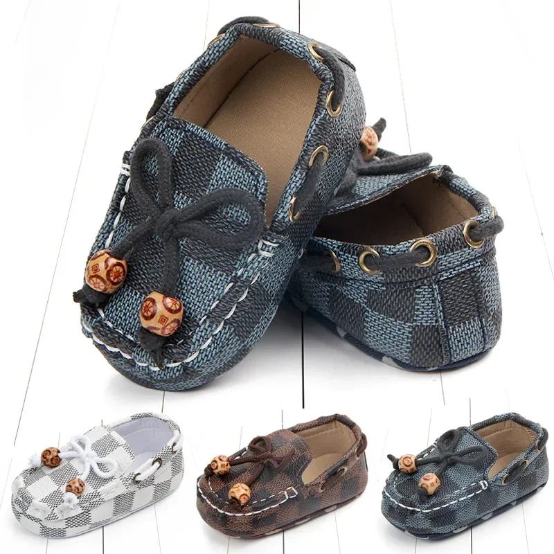 Korean Babi Moccasins for Non-slip First Walkers Toddler Loafers Baby Girls Boys Crib Shoes