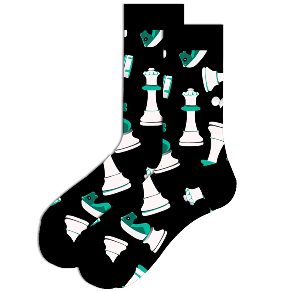 Streetwear Oversized Cartoon & Fruit Design Cotton Socks
