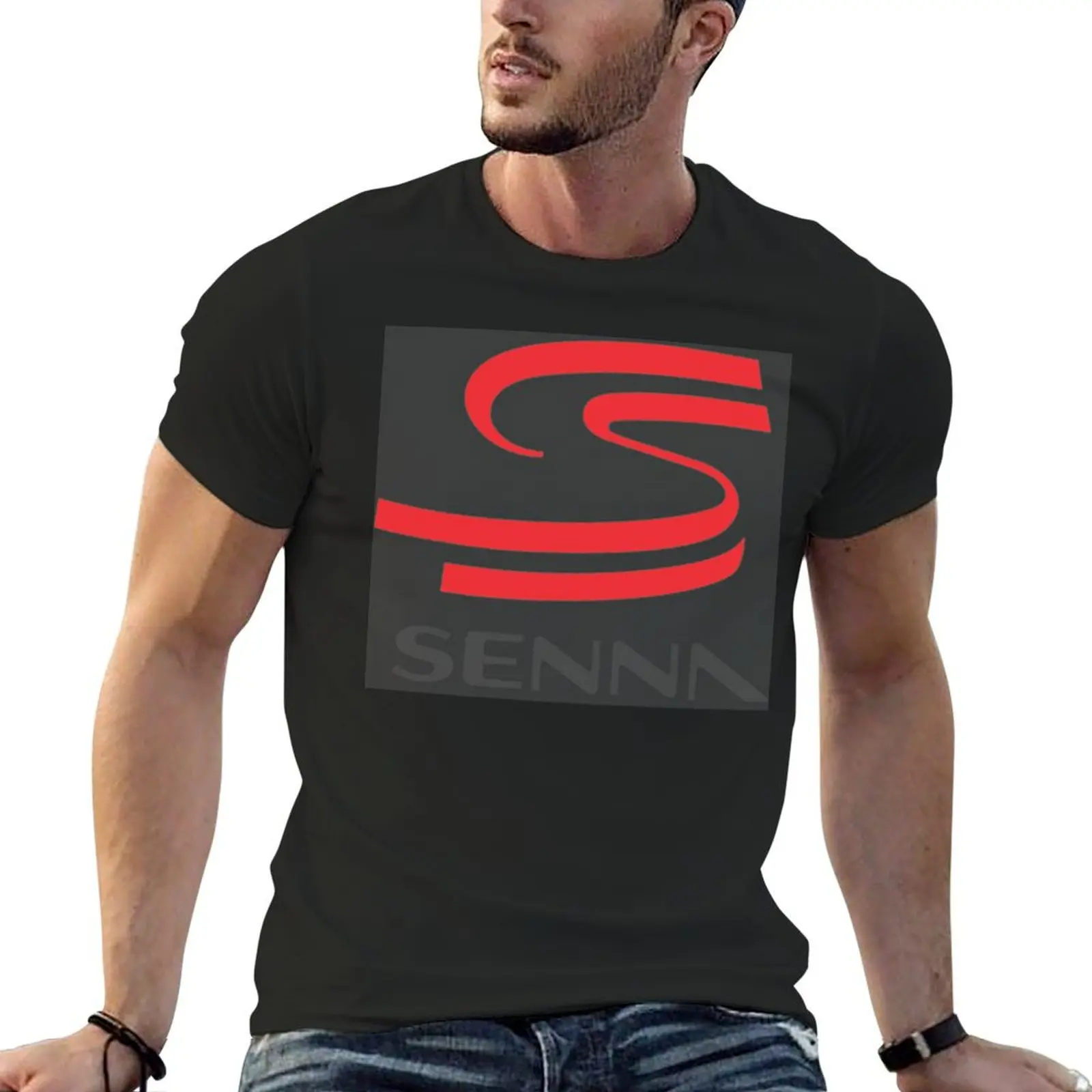 Harajuku Ayrton Senna F1 Race Raer 9 T-Shirt Movimento Tees Premium Geeky Fitness Taglia Usa