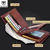 BULLCAPTAIN Genuine Leather Wallet Male Brand Designer Business Wallet Multi-function Storage Purse Rfid Card Package Wallet Men 3