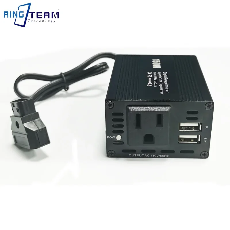 D-TAP DC 12V 지능형 전력 인버터 - 디지털 디스플레이 2USB + AC 110V 인터페이스