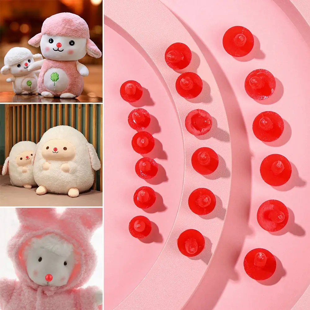 20pcs/bag  Gift Plastic Toy Making Puppet Accessories Bear Crafts DIY  Parts Safety Nose Red Noses