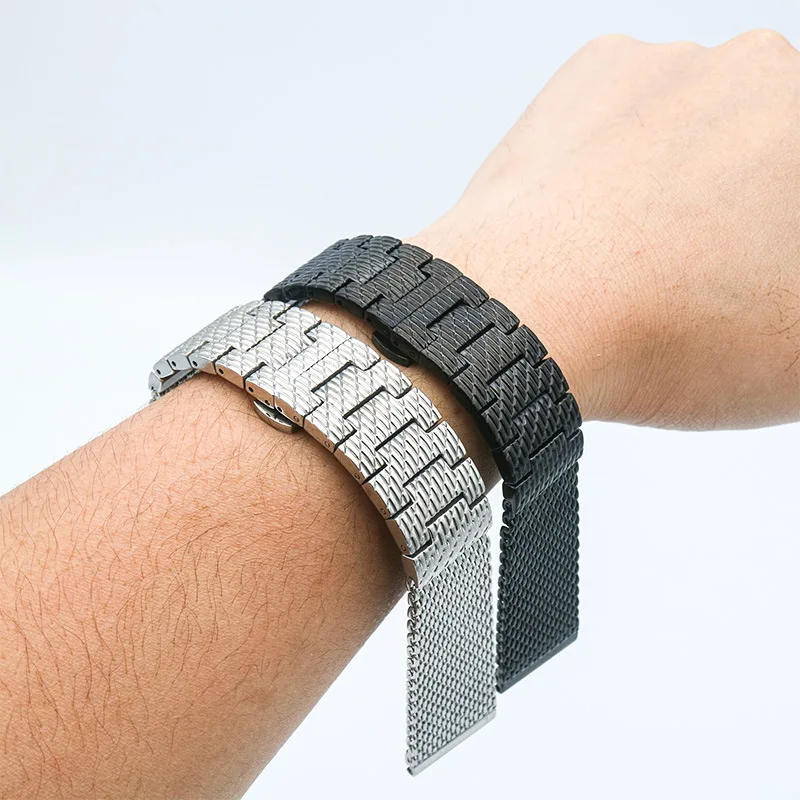 Cinturino Per Orologio In Acciaio Inossidabile Da 22Mm 23Mm Per Citizen Skyhawk Blue Angels Jy8037-50E Bracciale Da Polso In Metallo Con Fibbia A Farf