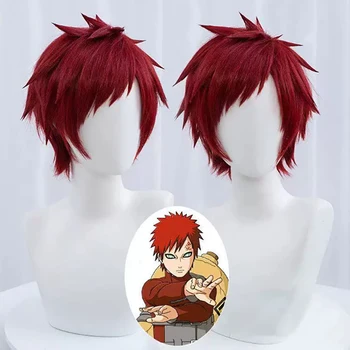 HAIRJOY Parrucca Sintetica per Cosplay di Akashi Seijuro, Acconciatura di Gaara, Rete a Rosa