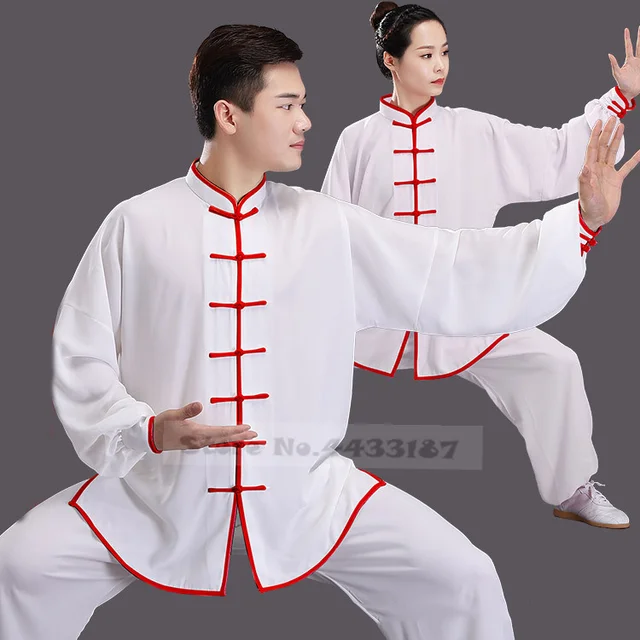 Abbigliamento Allentato Abito tradizionale cinese Tang Kung Fu Abbigliamento Retro Orientale Unisex Tai Chi Elastico in vita Viscose Loungewear 3XL 3