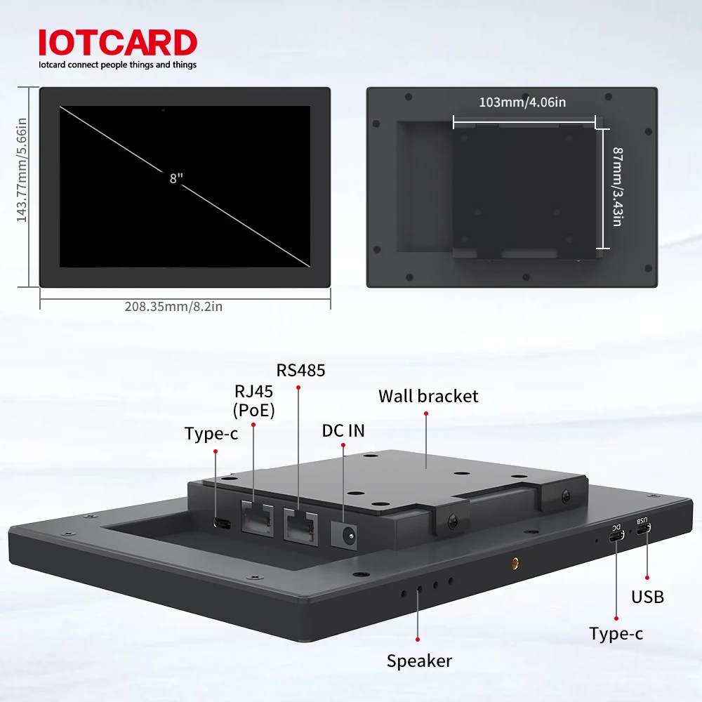 8 Inch Meeting Scheduling Panel Office Scheduler Tap Confrence Schedular Pad Booking System Meeting Room Tablet Door Screen
