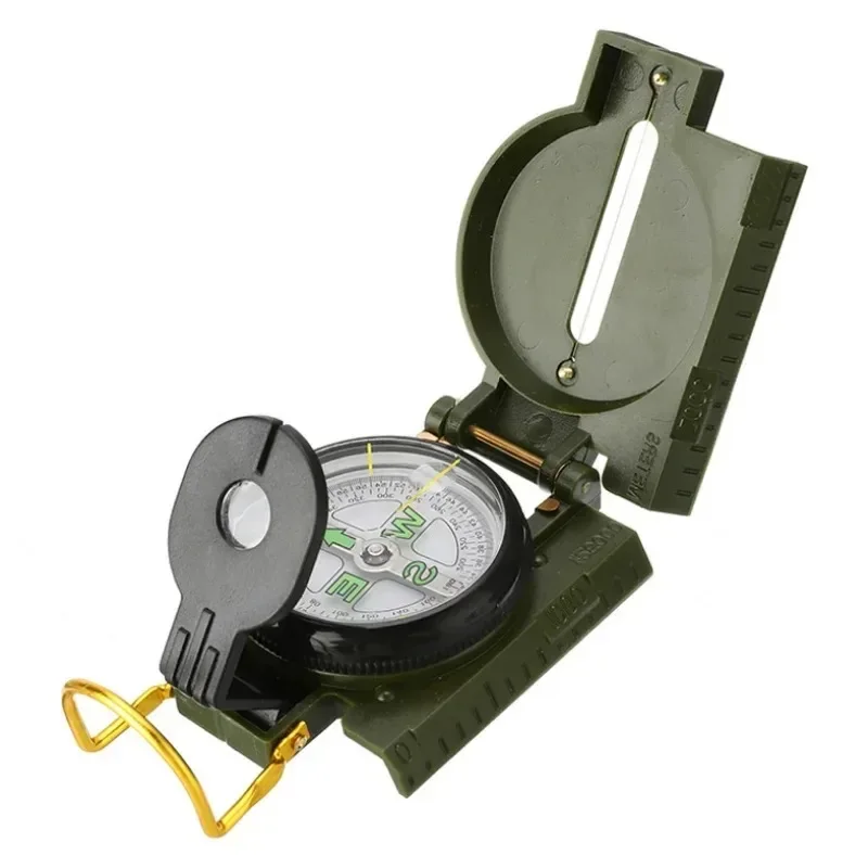 Precision Folding Compass - Brass & Aluminum with Waterproof Azimuth Scale