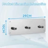 Foam Cannon Nozzle Water Gun Holder Wall Mountable Pressure Washer Accessories Storage Rack Stainless Steel 1/4 Quick Connector 3