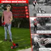 Electric Weed Wacker Eater Battery Powered 21V 4.0Ah, Cordless Grass Trimmer Battery Operated Stringless Brush Cutter,Lightweigt 4