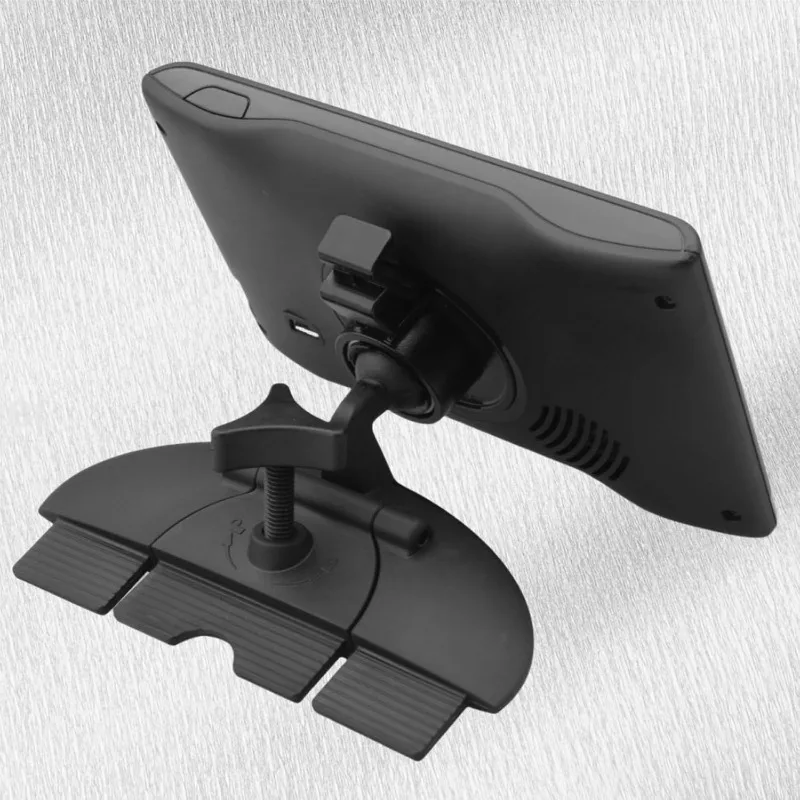 Universal Car CD Slot GPS Mount for Garmin 3.5-7 Inch Navi 360° Rotating Ball Base Compatible with Carplay  & Sat Nav Devices