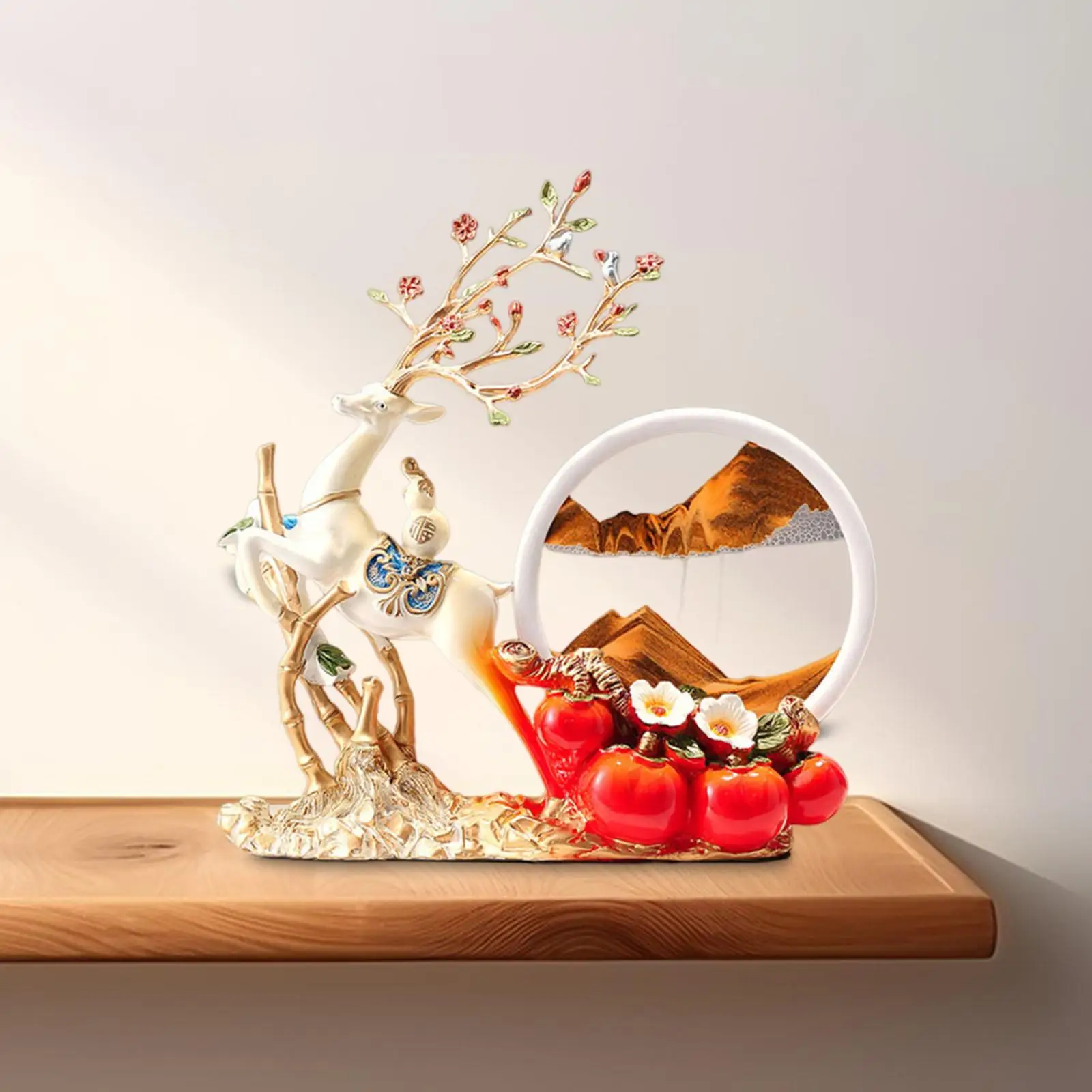 Deer Sculpture Artistic Practical Resin Quicksand Decor for Bar Bedroom Desk Deer Sculpture Artistic Practical Resin Quicksand Decor for Bar Bedroom Desk