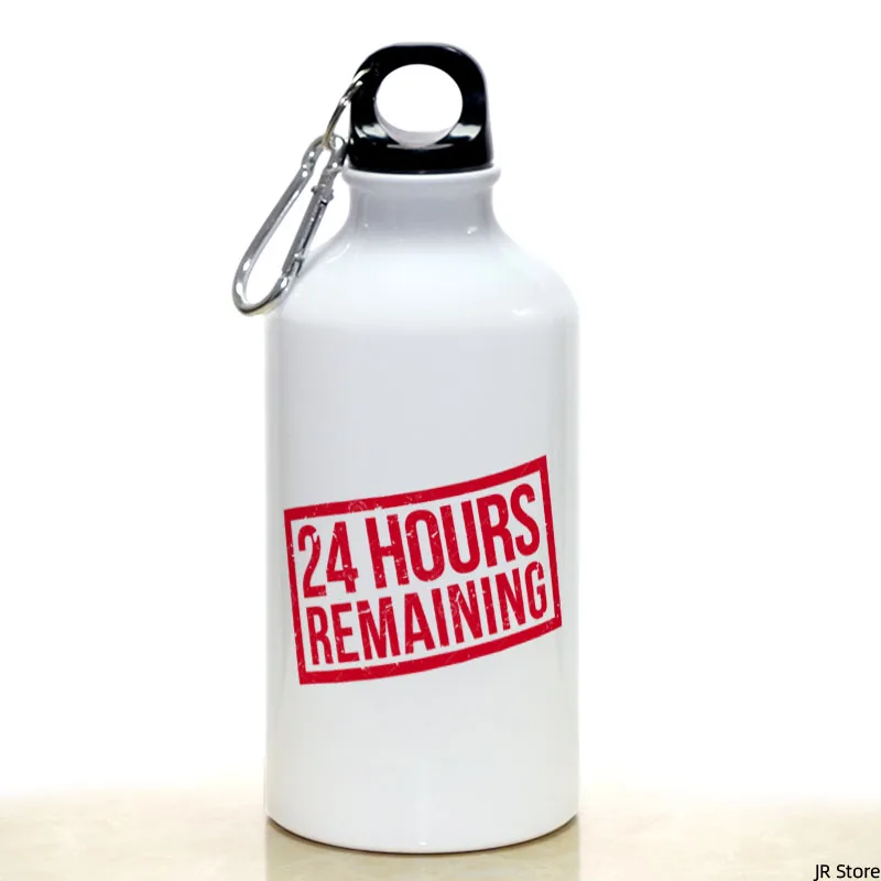 

24 hours remaining Sport Water Bottle With Carabiner Gifts 17oz