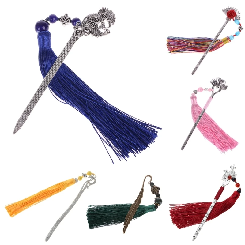 

Chinese Vintage Metal Tassel Beads School Office Supplies