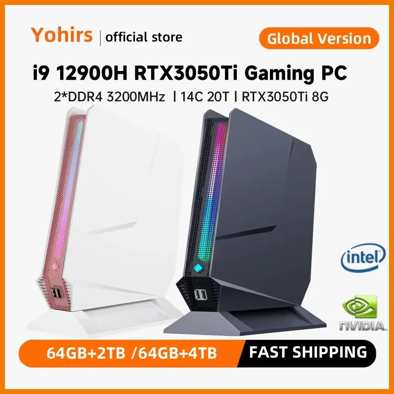 Intel Core i5 12450H 4.40GHz Gaming Mini PC with Nvidia RTX 3050 4GB