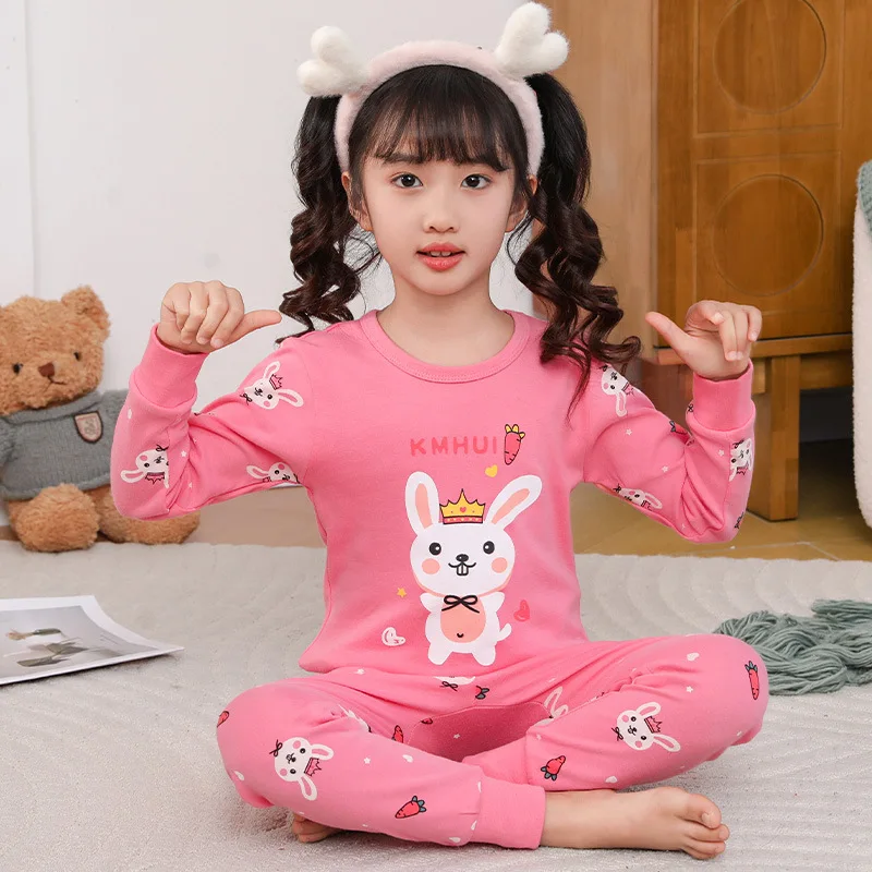 Boys Girls Pajamas Autumn Long Sleeved Children's Clothing Sleepwear Teen Pajama Cotton Pyjamas Sets for Kids 6 8 10 12 14 Years 5 Boys Girls Pajamas Autumn Long Sleeved Children's Clothing Sleepwear Teen Pajama Cotton Pyjamas Sets for Kids 6 8 10 12 14 Years - Image 5