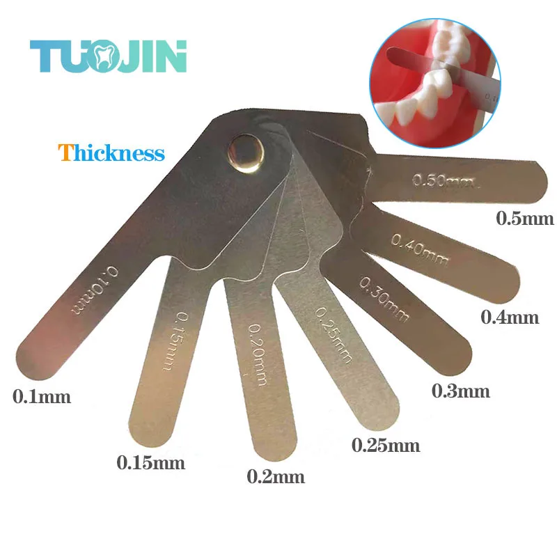 

Dental Interproximal Reduction Gauge Ruler Tooth Gap Measure Reciprocating IPR System Stainless Steel Orthodontic Instrument