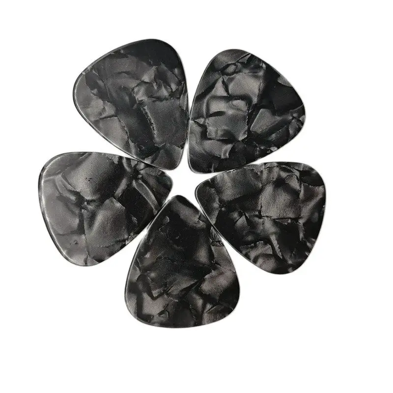Black Pearl Celluloid Guitar Picks without Printing at Low Price