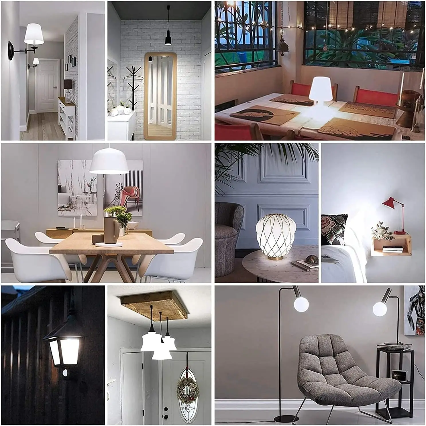 E14 LED 전구, 110-220V T3/T4 베이스 교체, 무지향성 천장 선풍기, 샹들리에, 디밍 불가, 6 개