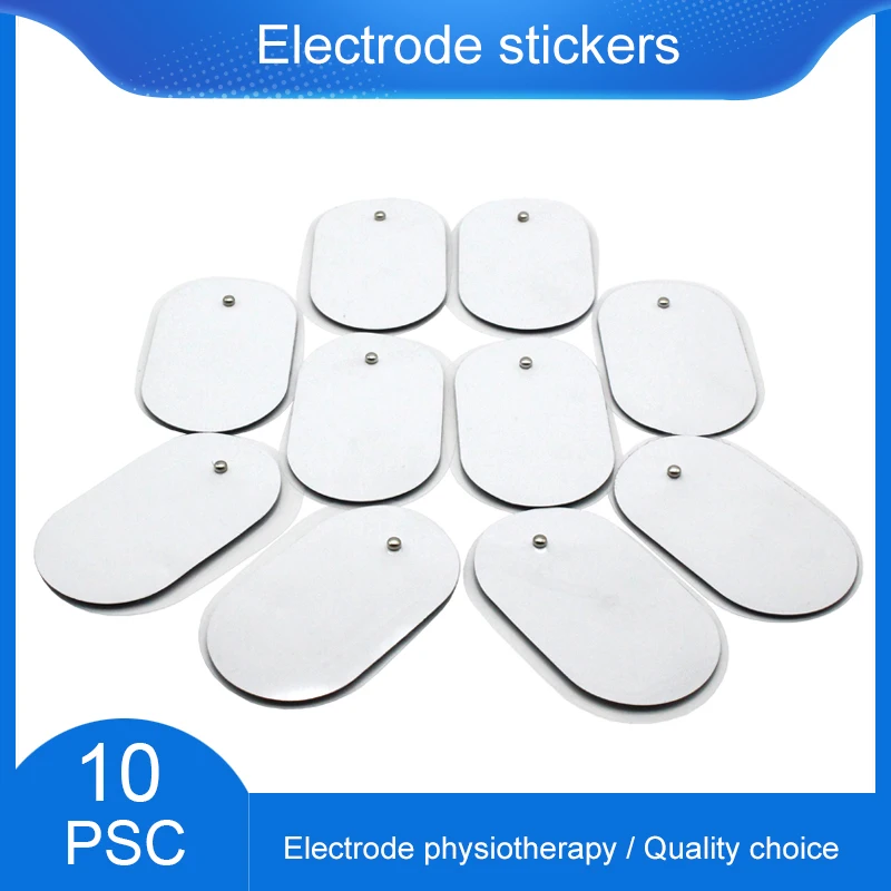 Cervical Vertebra Machine Electronic Physiotherapy Massage Low Frequency Electrode Pads Digital TENS 4*6.5cm 10Pcs
