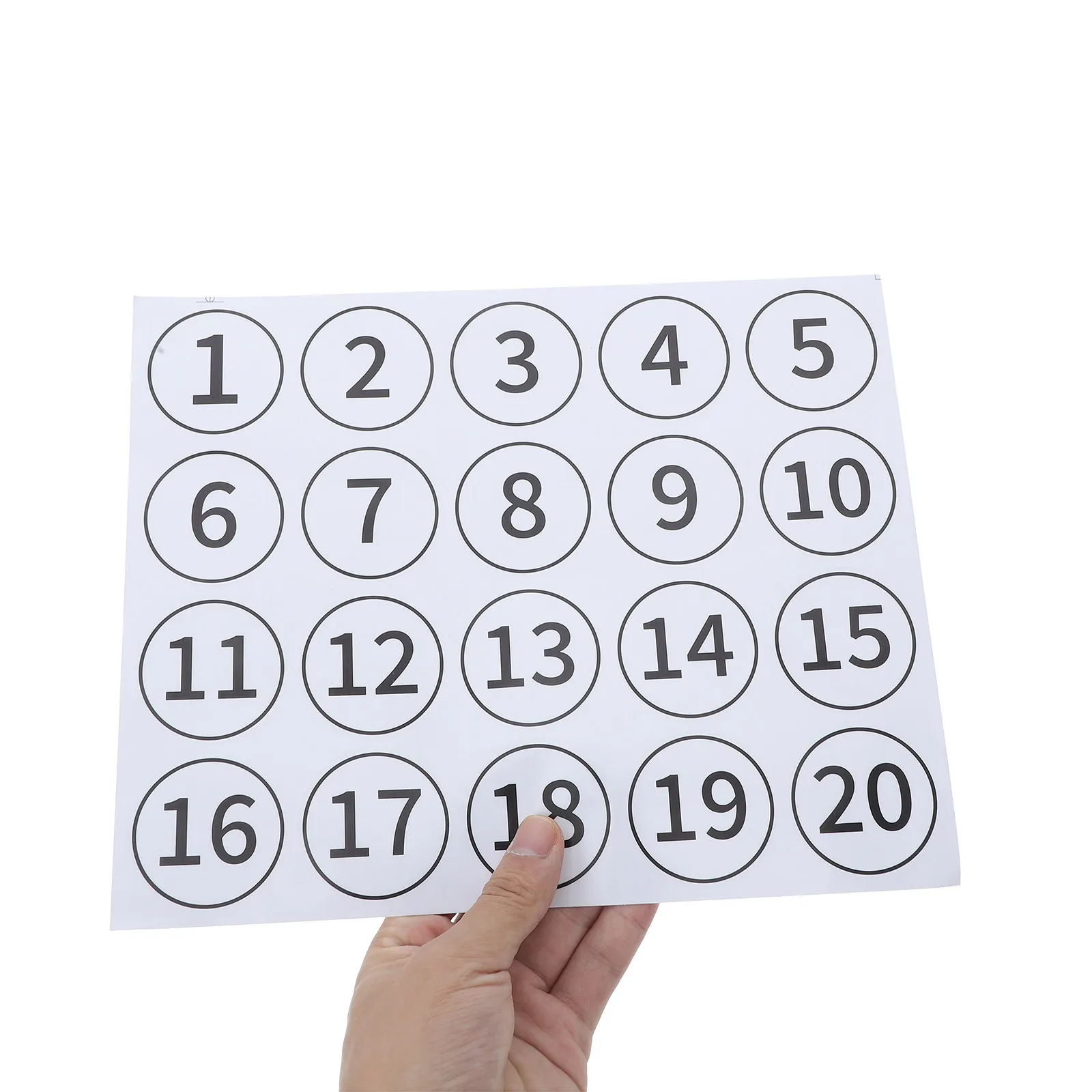 40Pcs 번호 스티커 PVC 자체 접착식 교실 라벨 책상 정리용 책 보관함 사무실 창고 분류