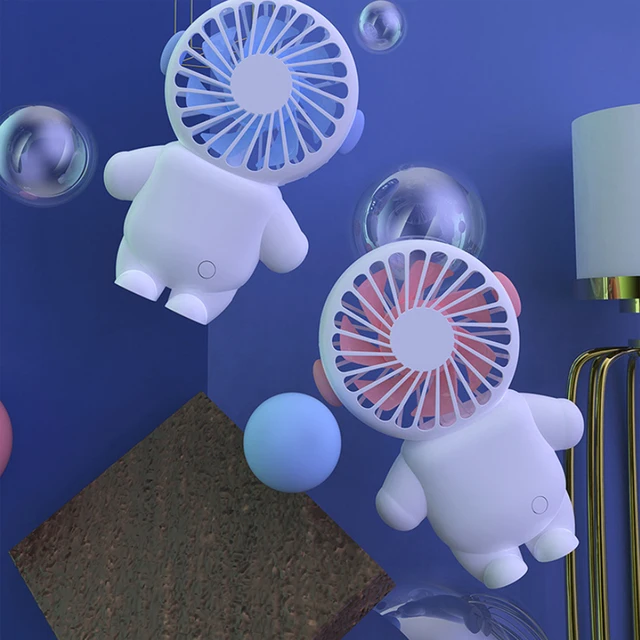 Hordozható Fényes Macska Fülek Ventilátor, 800Mah 3 Sebesség Állítható Usb Újratölthető Mini Kézi Rajongó Személyi Utazáshoz/Vásárláshoz - Image 5