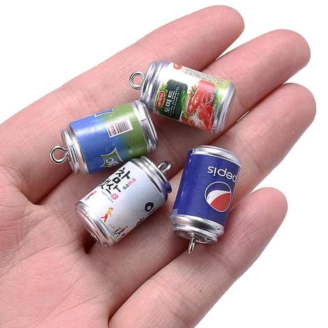 10pcs Simulation Water Bottle Charms Resin Earring Findings 3D