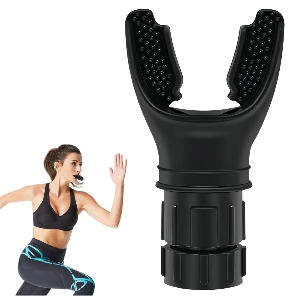 1PC Breathing Trainer Adjustable Resistance Respiratory Trainer High-Grade Silicone Lung Exercise Device Easy to Clean breathing exerciser breathing trainer