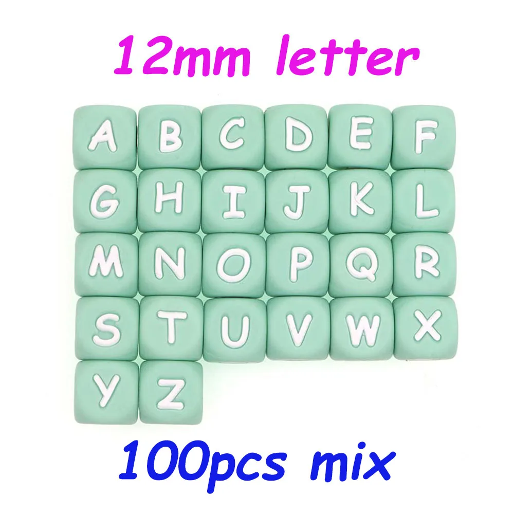 100pcs mix green