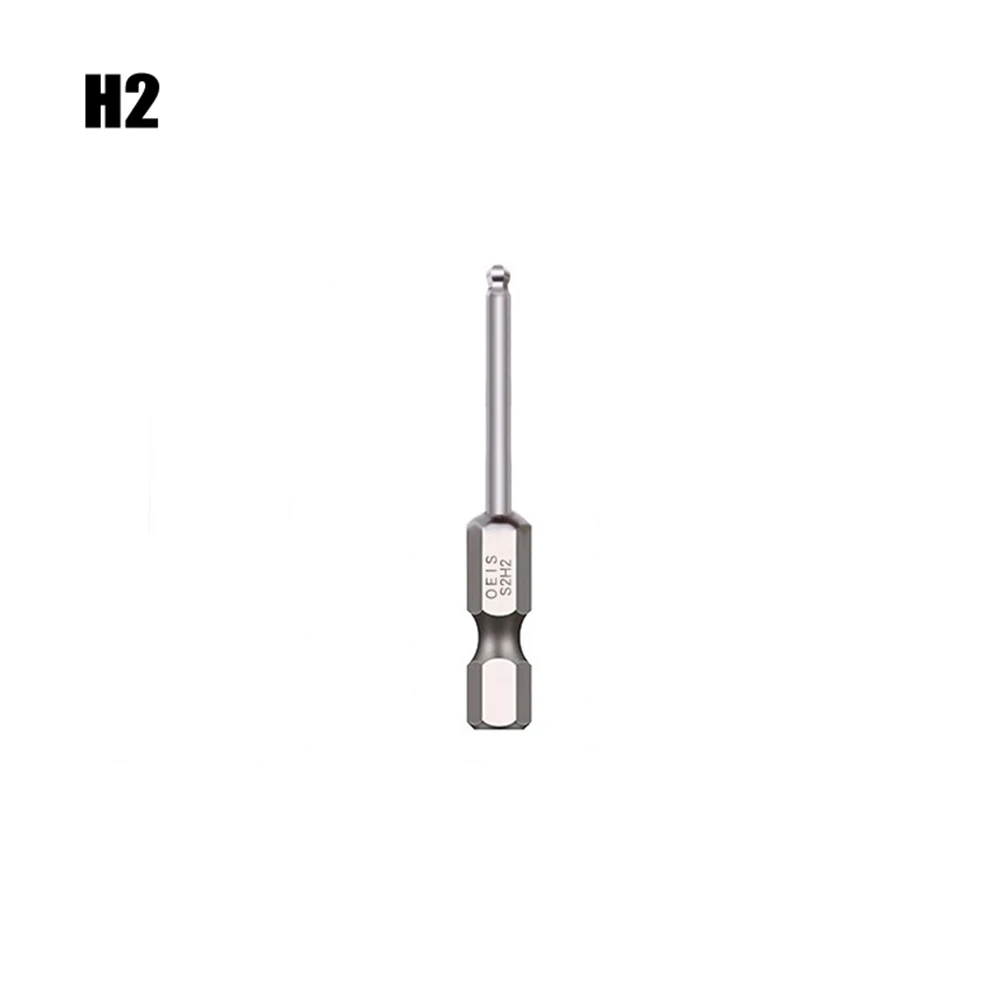 50mm Sechskant-Schraubendreher-Bit, Kugelkopf, langer magnetischer Schraubendreher-Bit, Kugelkopf-Schraubendreher-Bit, Hand H1,5 H2,5 H3 H4 H5 H6 H8 H10 – Detail 15