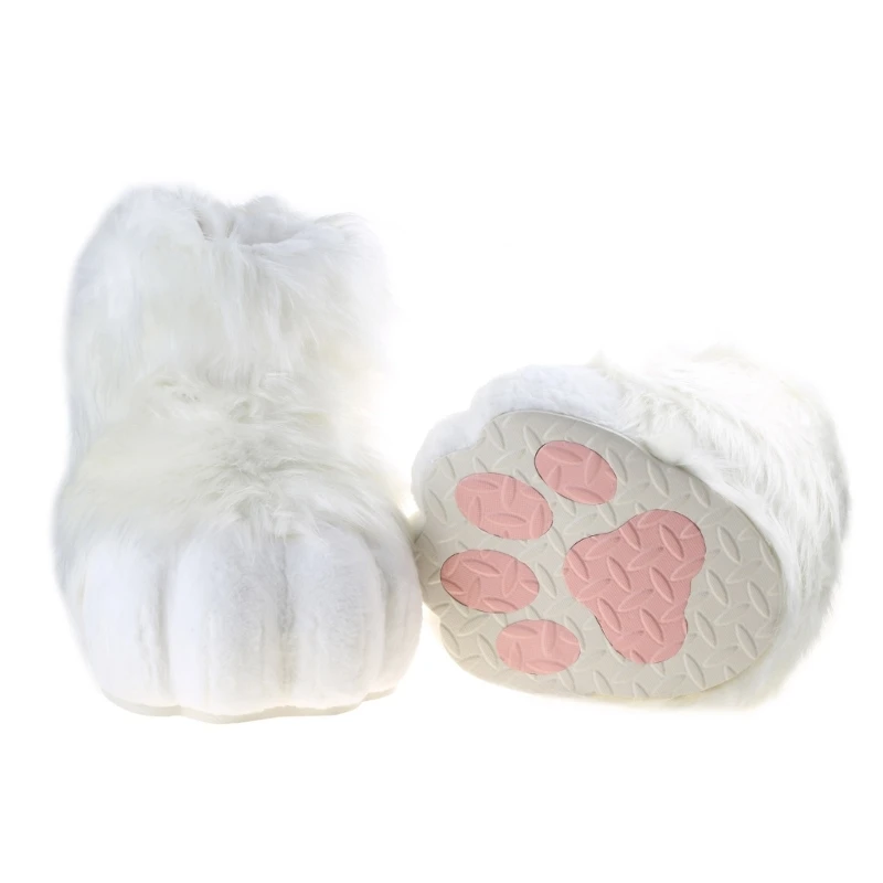 Fursuit Paws Costume Lion Bear Props Animal Feet Slippers One Size Fit Most Adult Teens Halloween Costume Party Supplies