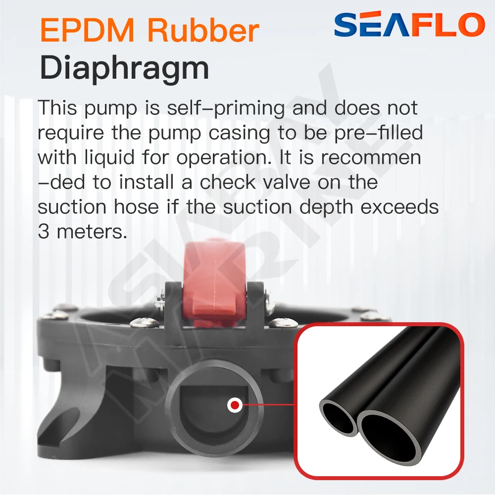 SEAFLO Marine Boat Manual diaphragm hand Bilge Pump with Water Transfer and Self-Priming High-Flow Suitable for Wine and Juice bilge pump marine water pump
