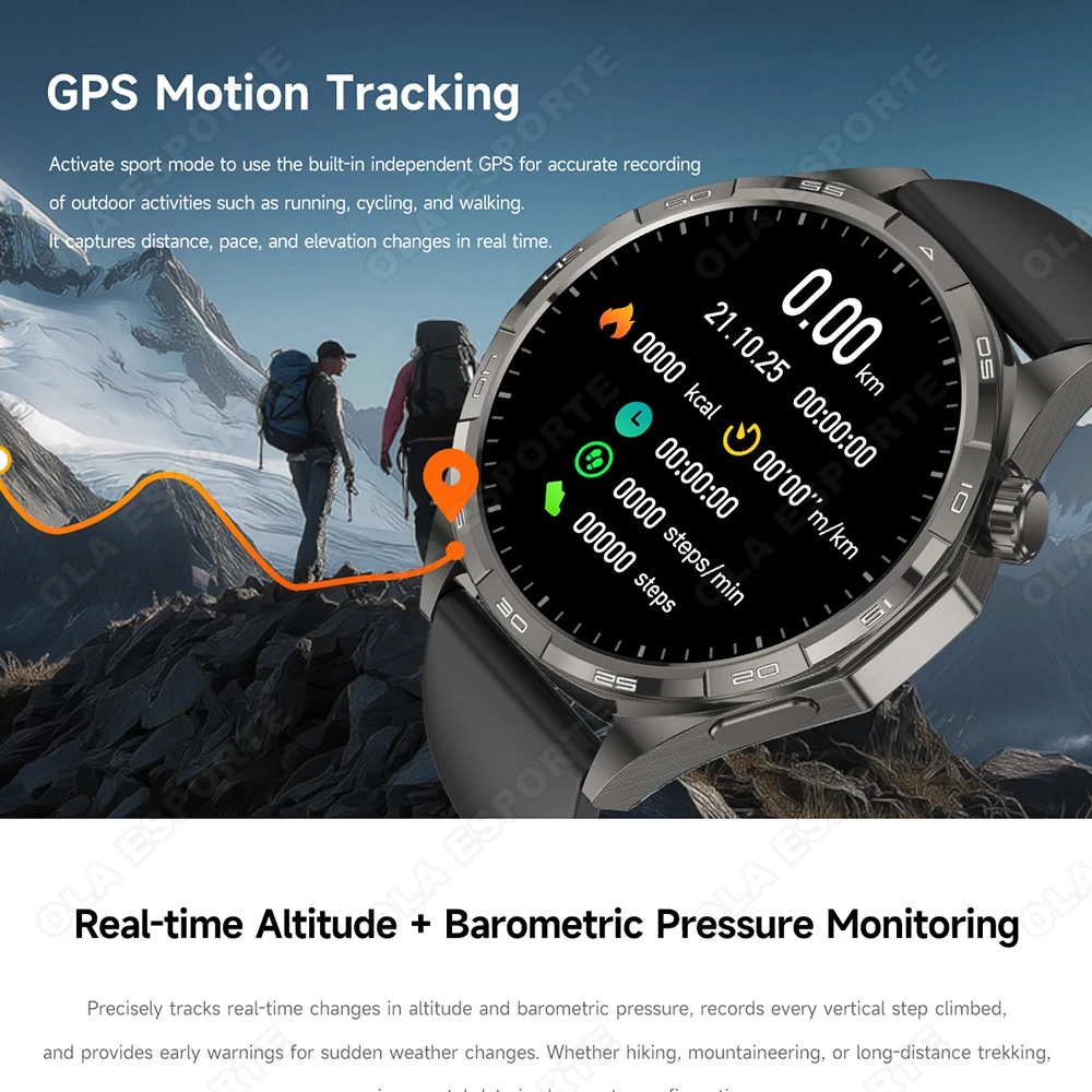 New Upgrade Watch 6 GT Series  Smart Watch Men 1.50" HD AMOLED Screen GPS Heart Rate Monitor BT Call Waterproof Sport SmartWatch