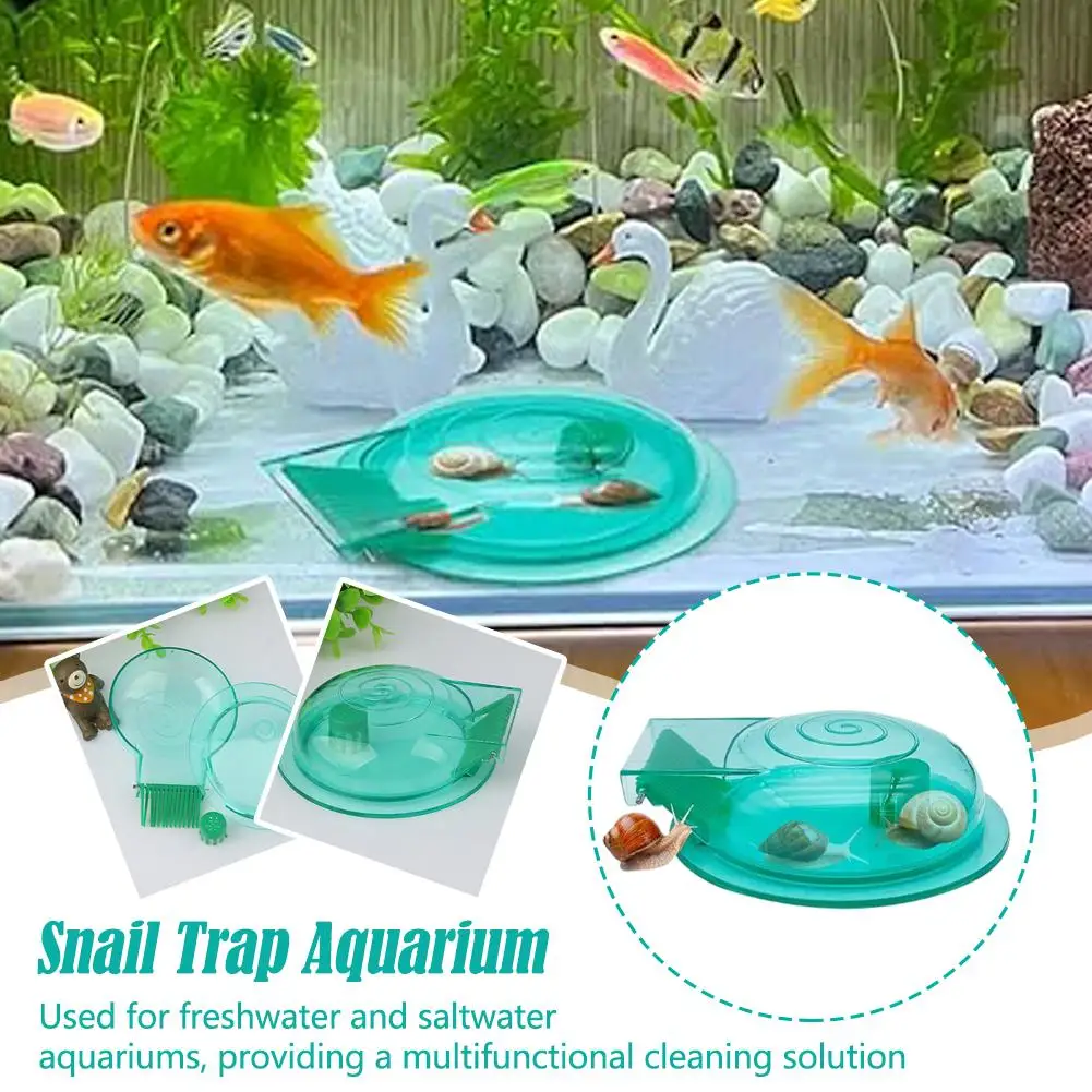 Green Plastic Aquarium Snail Remover Cleaning Tool For Fish Tank