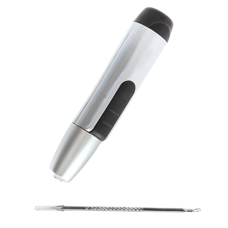 

Travel Electric Wet/Dry Nose Ear Facial Face Hair Removal & Blackhead Remover Cleaner Tool Acne Blemish Needle Pimple