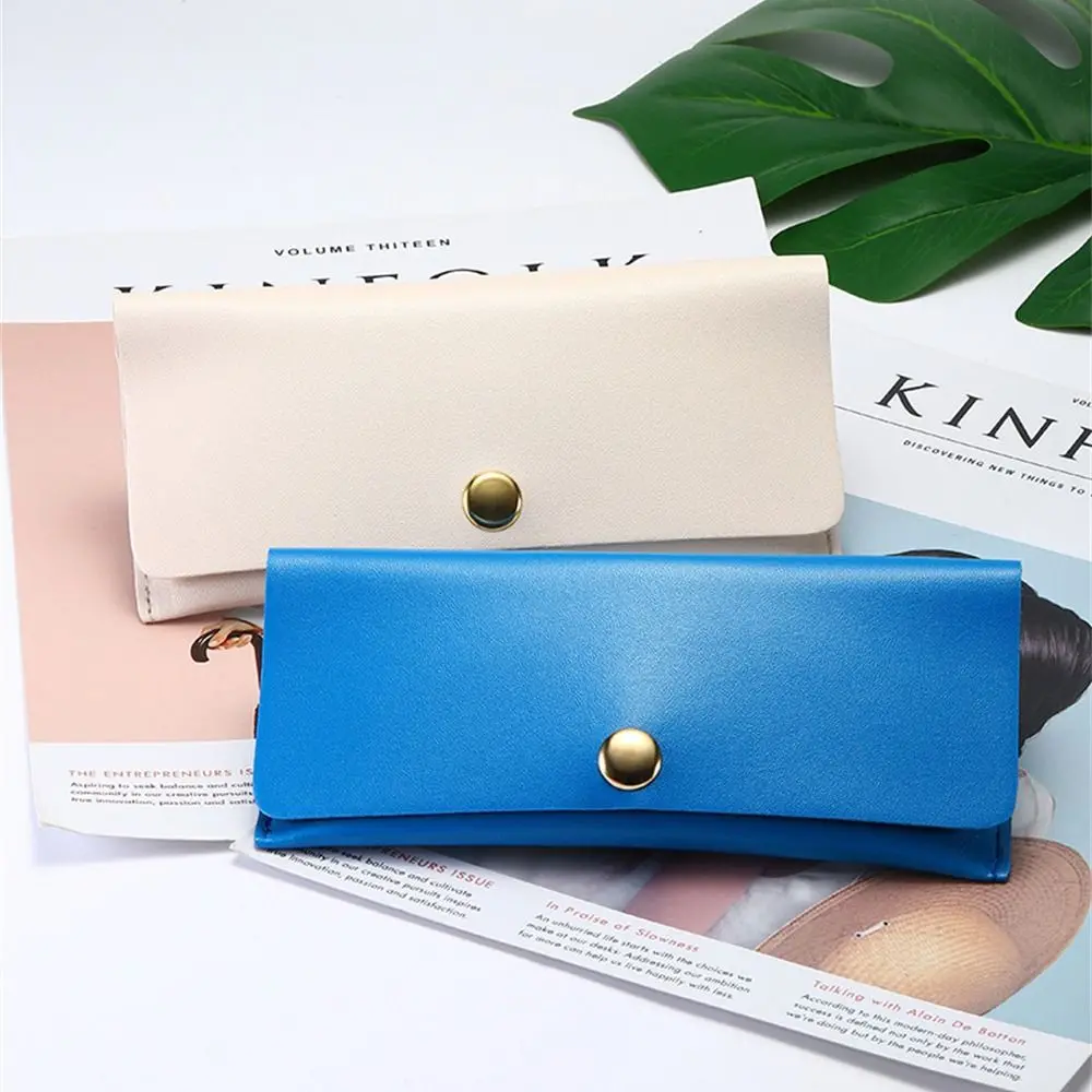 

Футляр для солнцезащитных очков из ПУ кожи, складная модная Защитная Сумочка для очков для мужчин и женщин, унисекс